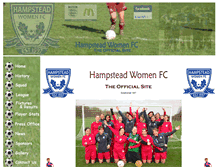Tablet Screenshot of hampsteadwomenfc.co.uk